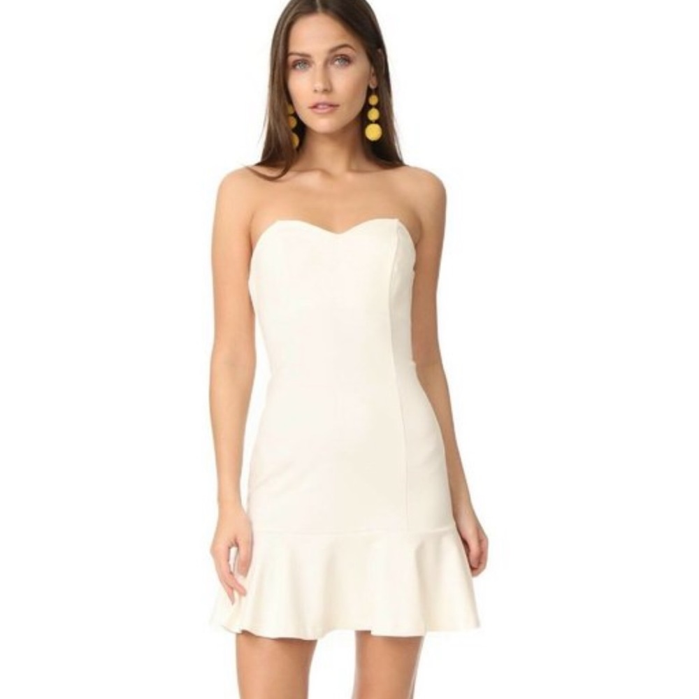 Amanda Uprichard Rocky Dress Ivory White Ruffle